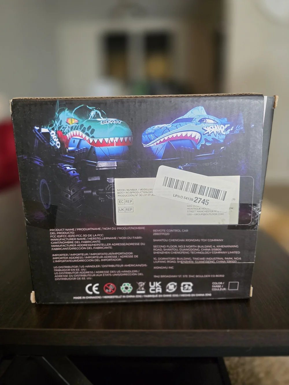 Green Dino RC Monster Truck with Wireless Controller